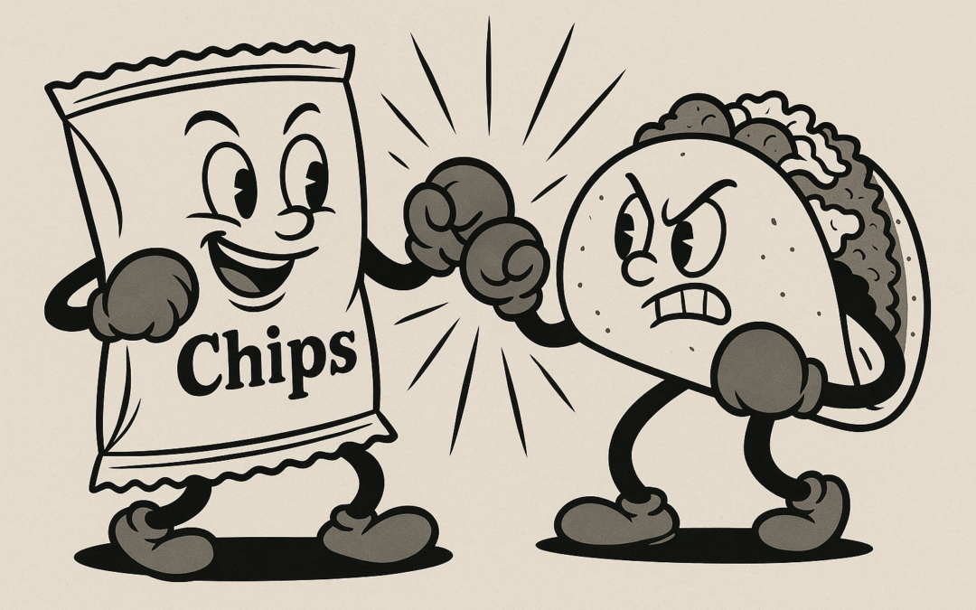 Tacos vs Sabritas: ¿Cuál te va a matar más rápido?