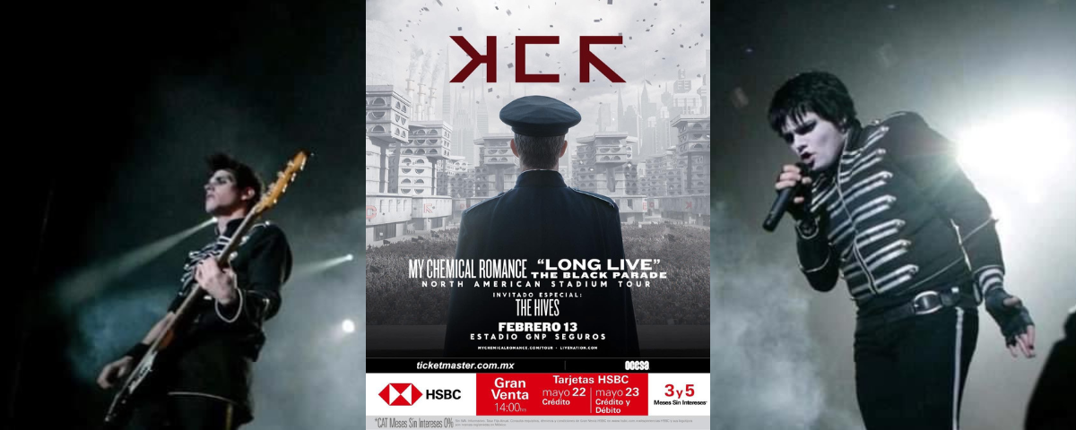 My Chemical Romance regresa a CDMX: “The Black Parade” revive en 2026