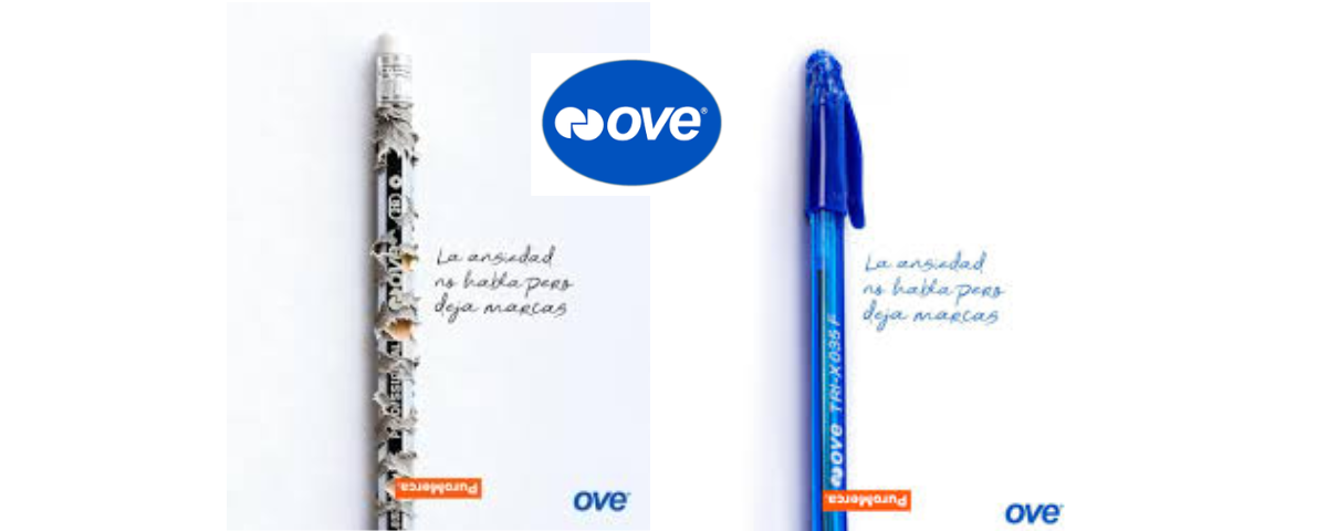 “La ansiedad no habla, pero deja marcas”: OVE lanza una campaña poderosa con útiles escolares mordidos